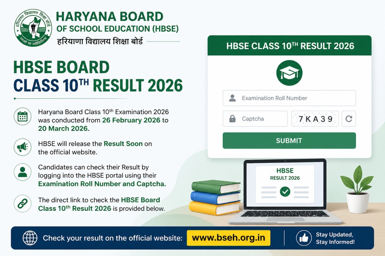 HBSE 10th Result 2026 Soon