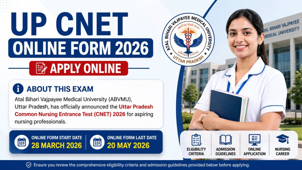 UP CNET Online Form 2026 | Apply Online